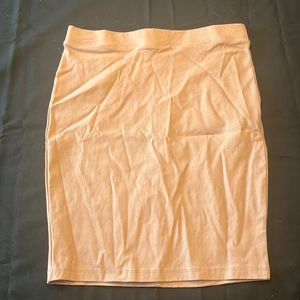 Tight pink mini skirt